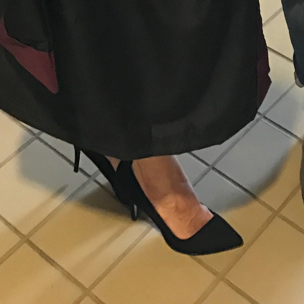 Aldo Black Suede Pumps